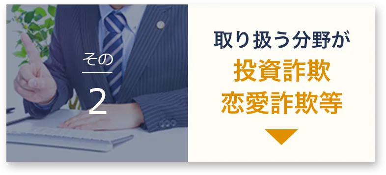 得意とする分野が資詐欺恋愛詐欺等